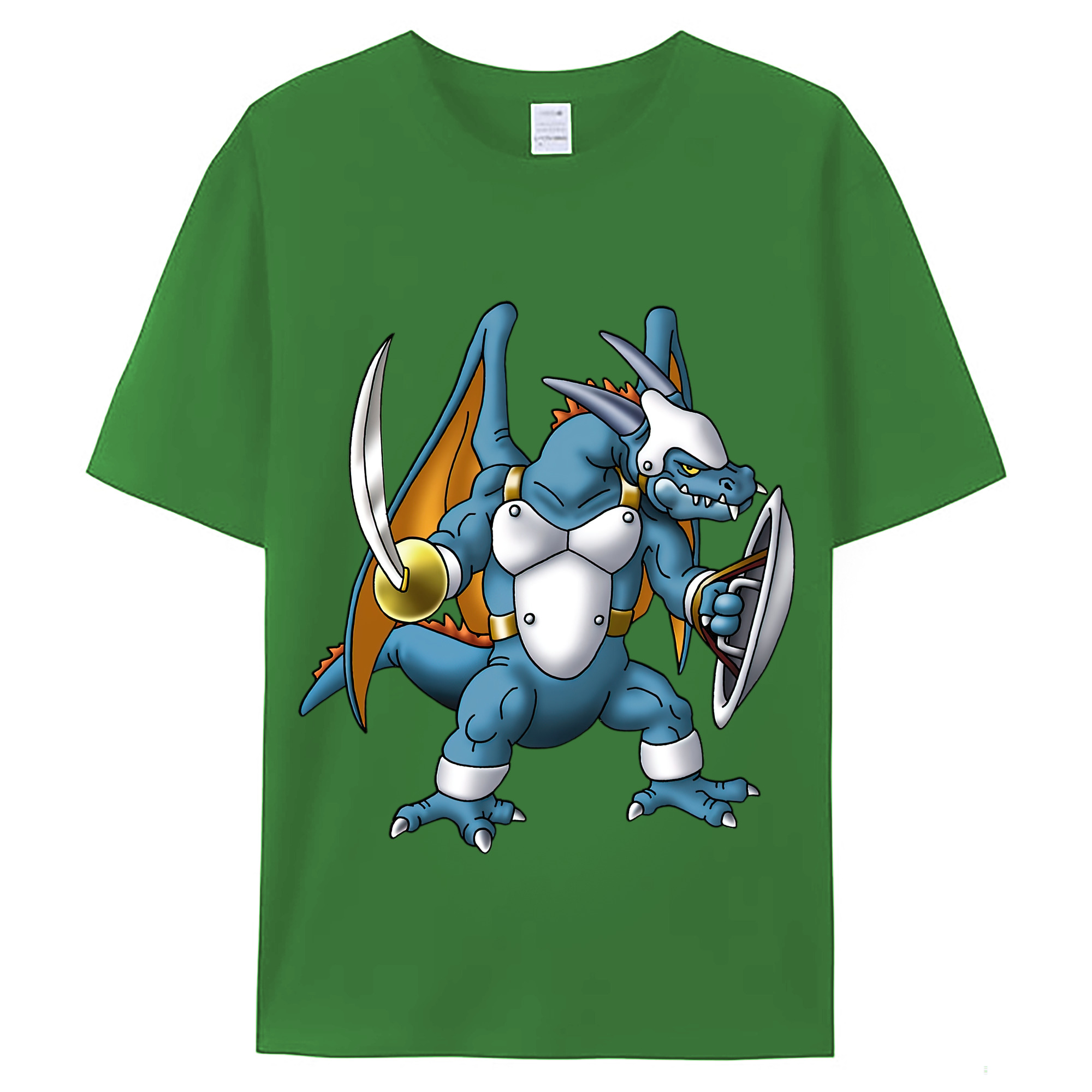 （画像用） ドラゴンクエスト Doragon Kuesuto Dragon Quest レディースカジュアルプリントTシャツ（綿100％）